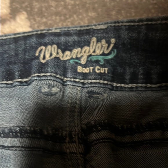 Wrangler Blue Boot Cut Jeans Classic Style size 19x34 - Picture 2 of 5